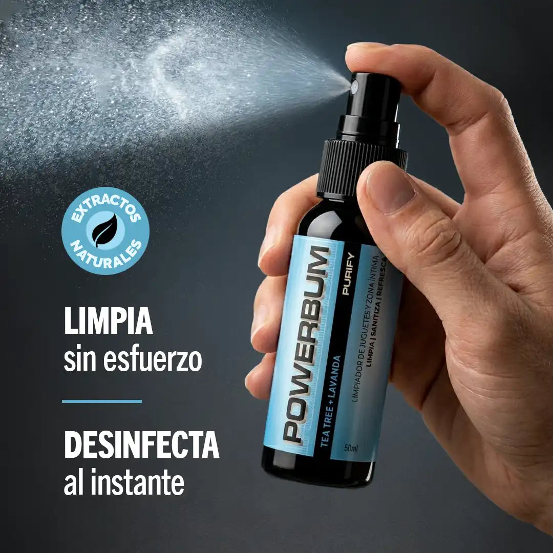Powerbum Purify Limpiador Juguetes y Zona Íntima Tea Tree Lavanda