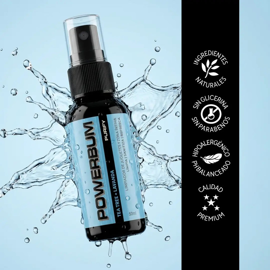 Powerbum Purify Limpiador Juguetes y Zona Íntima Tea Tree Lavanda
