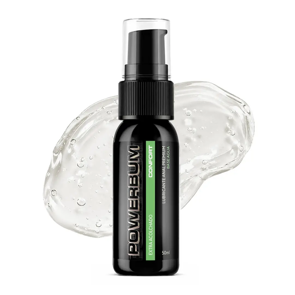 Powerbum Confort Lubricante Anal Base Agua con Extracto de Clavo Anestésico