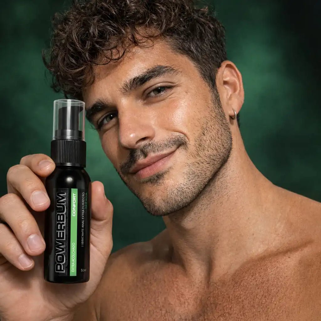 Powerbum Confort Lubricante Anal Base Agua con Extracto de Clavo Anestésico