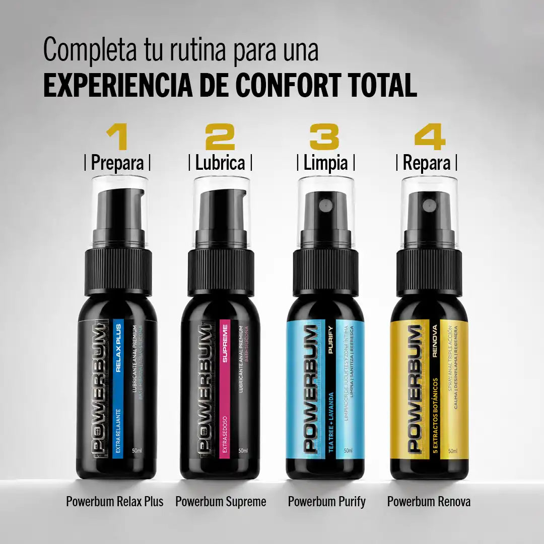 Powerbum Renova Spray Anal Extractos Botánicos Calma Desinflama y Regenera