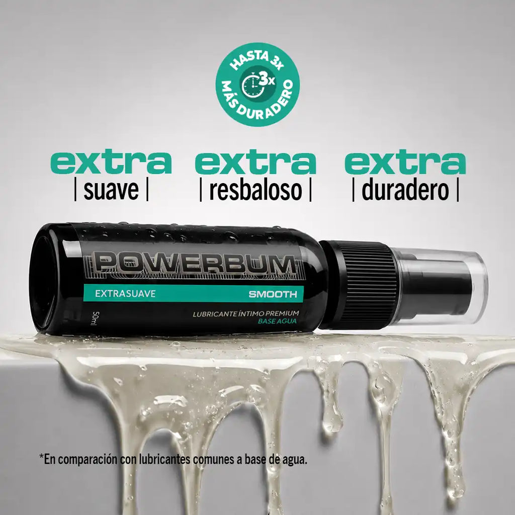 Powerbum Smooth Lubricante Base Agua con Extracto de Caléndula Calmante