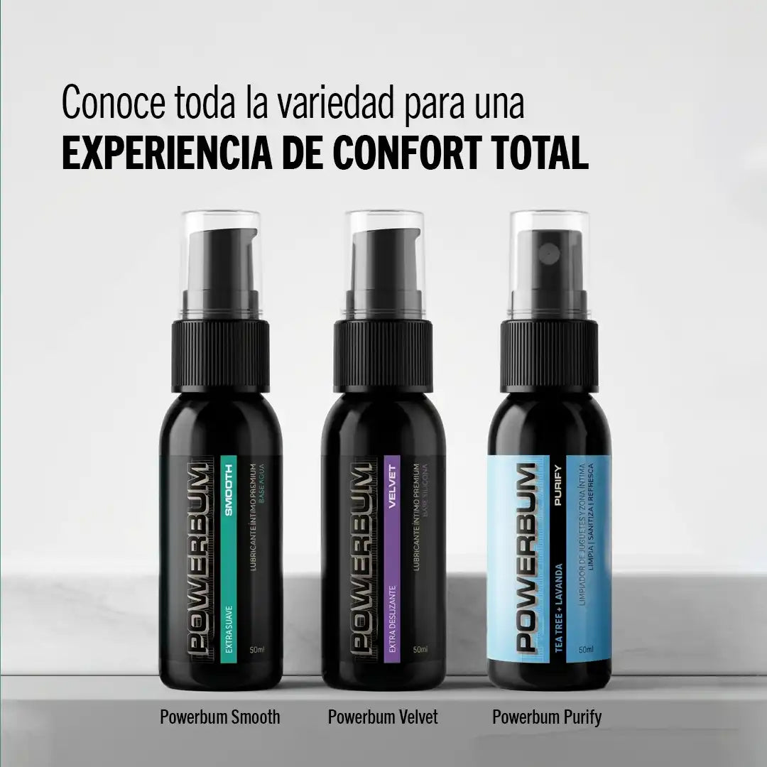 Powerbum Smooth Lubricante Base Agua con Extracto de Caléndula Calmante