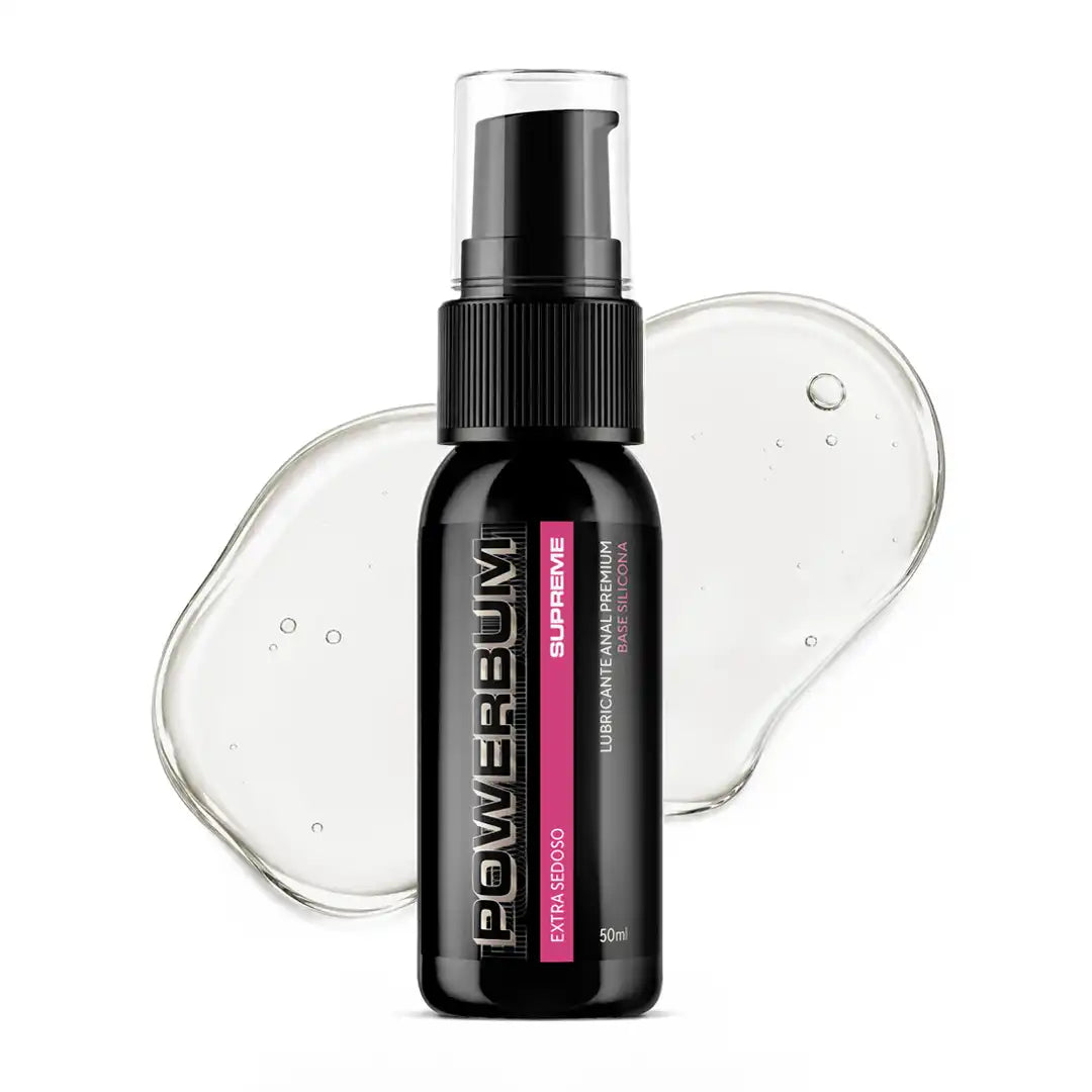 Powerbum Supreme Lubricante Anal Base Silicón con Extracto de Clavo Anestésico