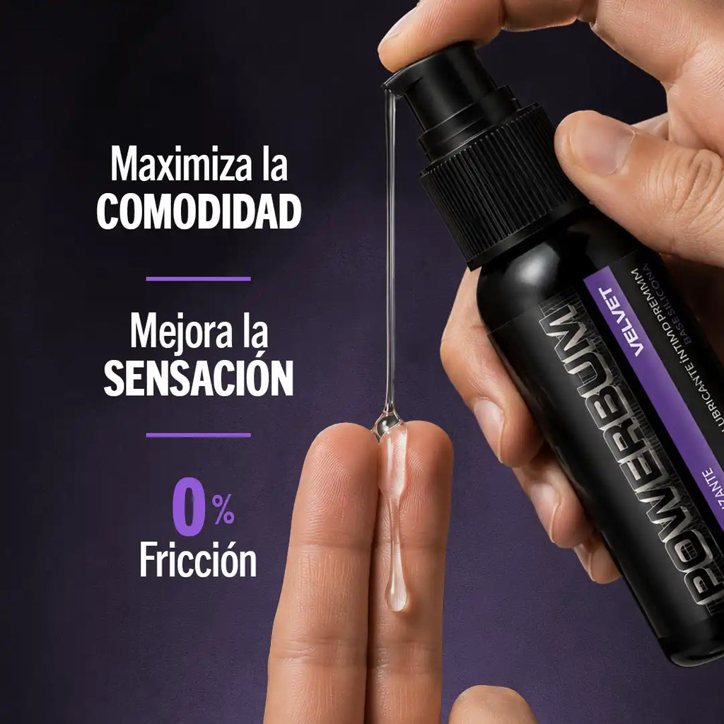Powerbum Velvet Lubricante Base Silicón Extra Deslizante