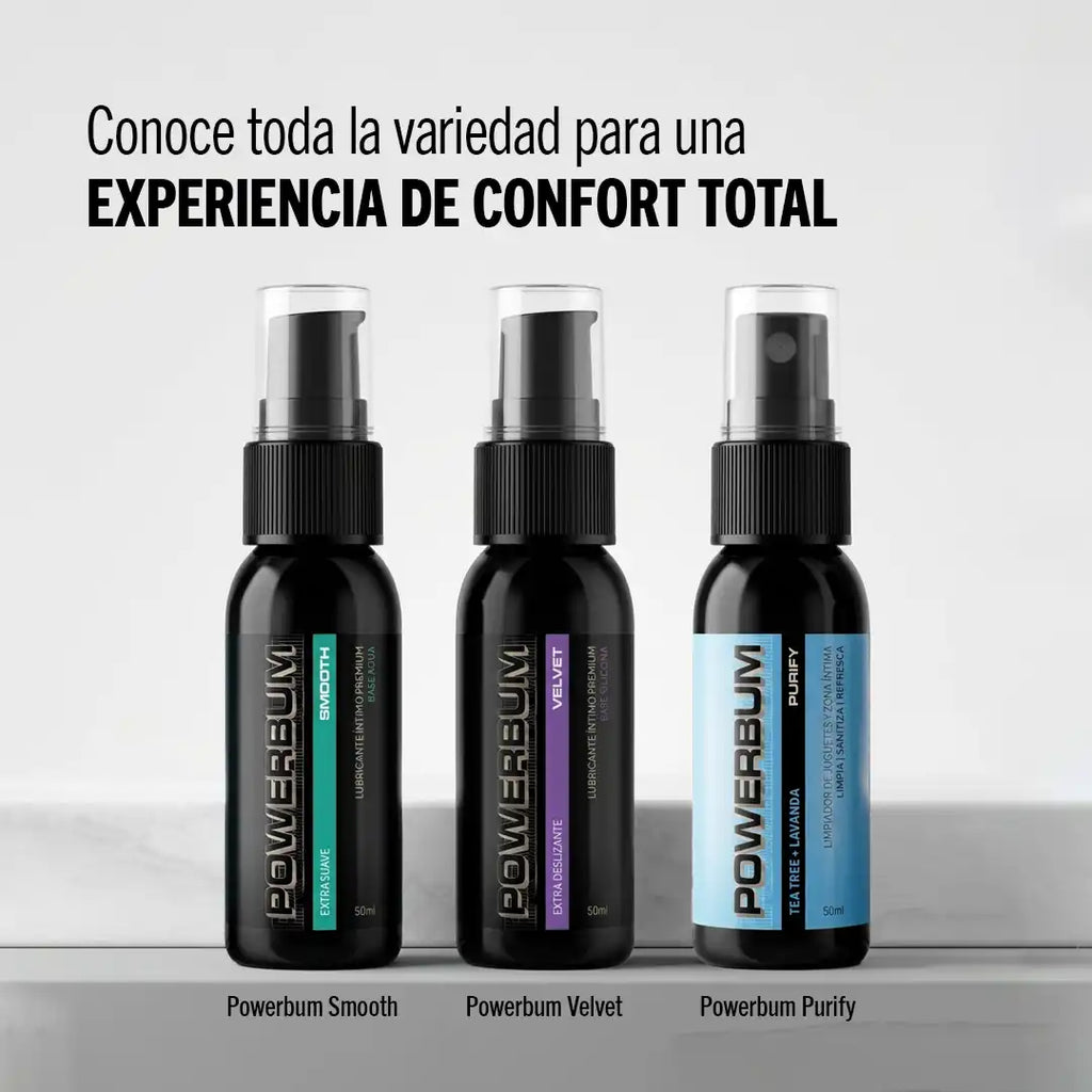 Powerbum Velvet Lubricante Base Silicón Extra Deslizante
