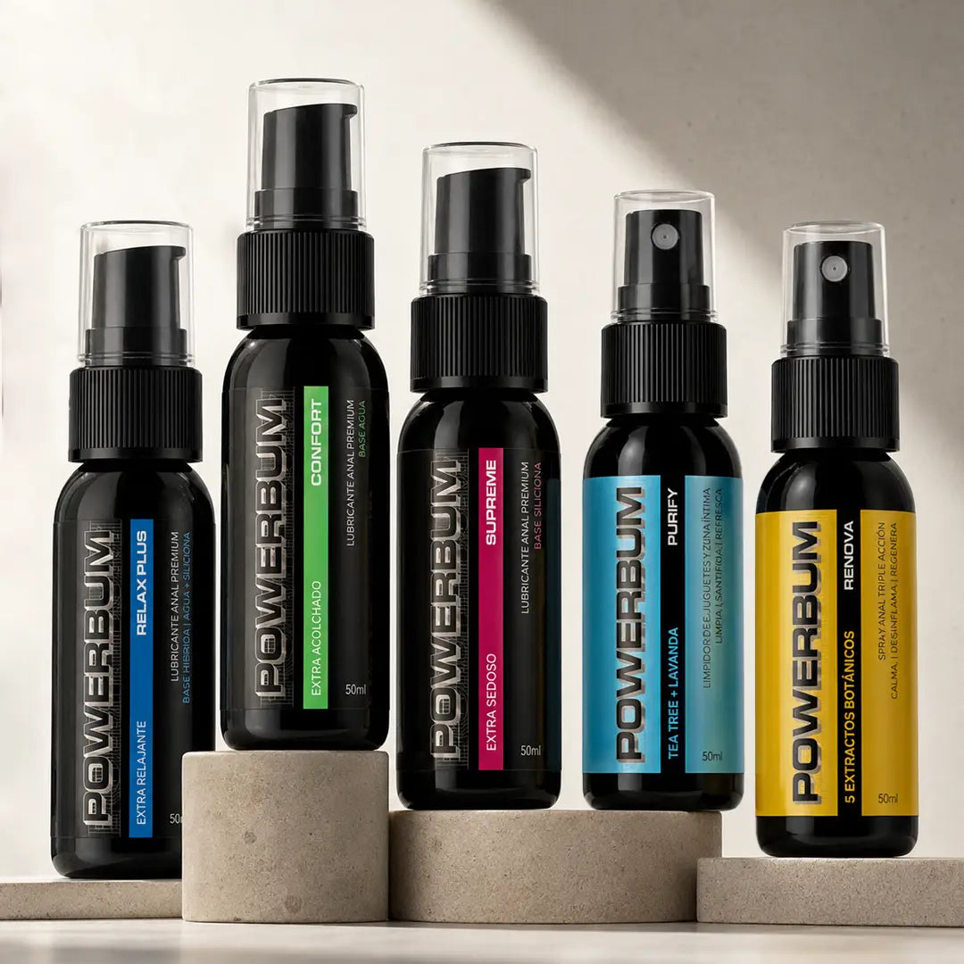 Kit de Lubricantes Powerbum Anal Pro 5-Pack