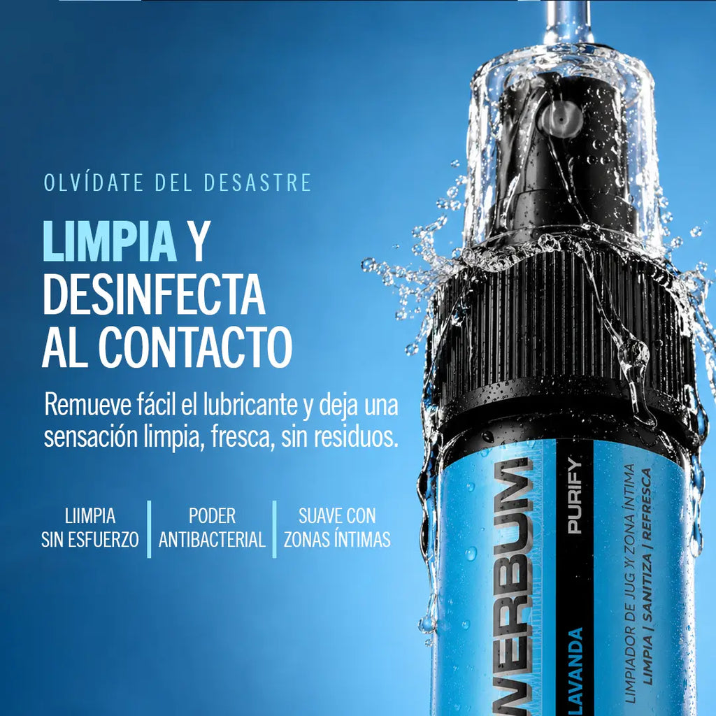 Powerbum Purify Limpiador Desinfectante Íntimo Tea Tree Lavanda