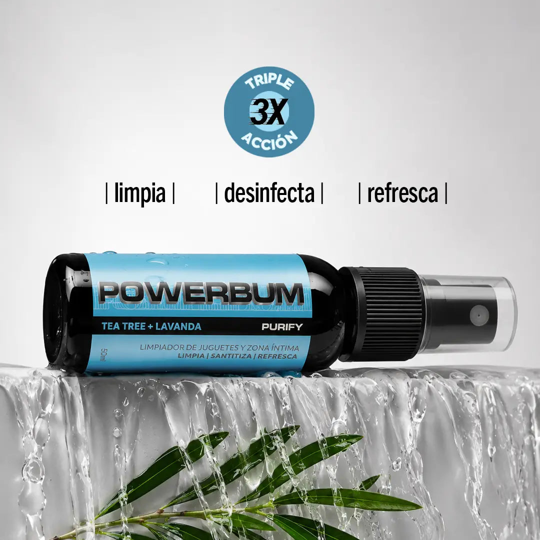 Powerbum Purify Limpiador Desinfectante Íntimo Tea Tree Lavanda