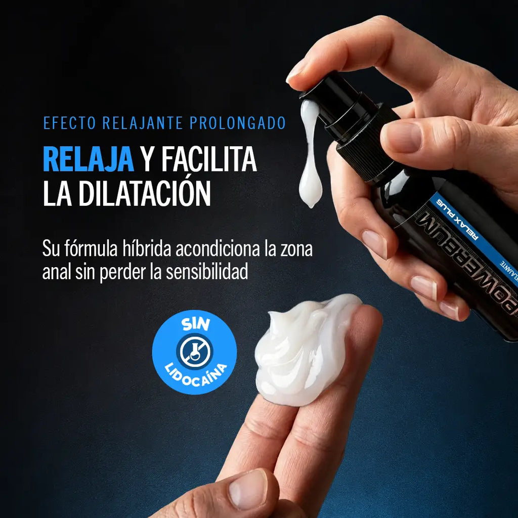 Powerbum Relax Plus Lubricante Anal Crema Extra Relajante