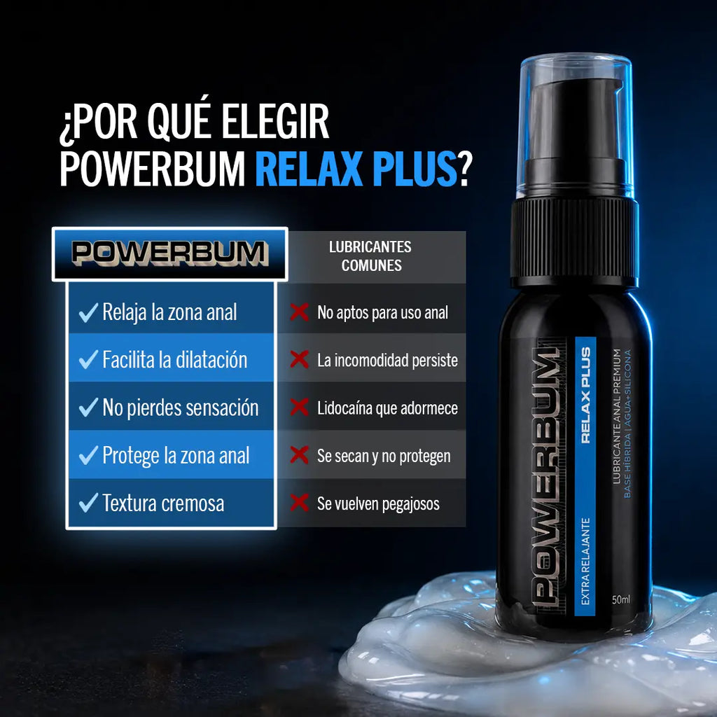 Powerbum Relax Plus Lubricante Anal Crema Extra Relajante