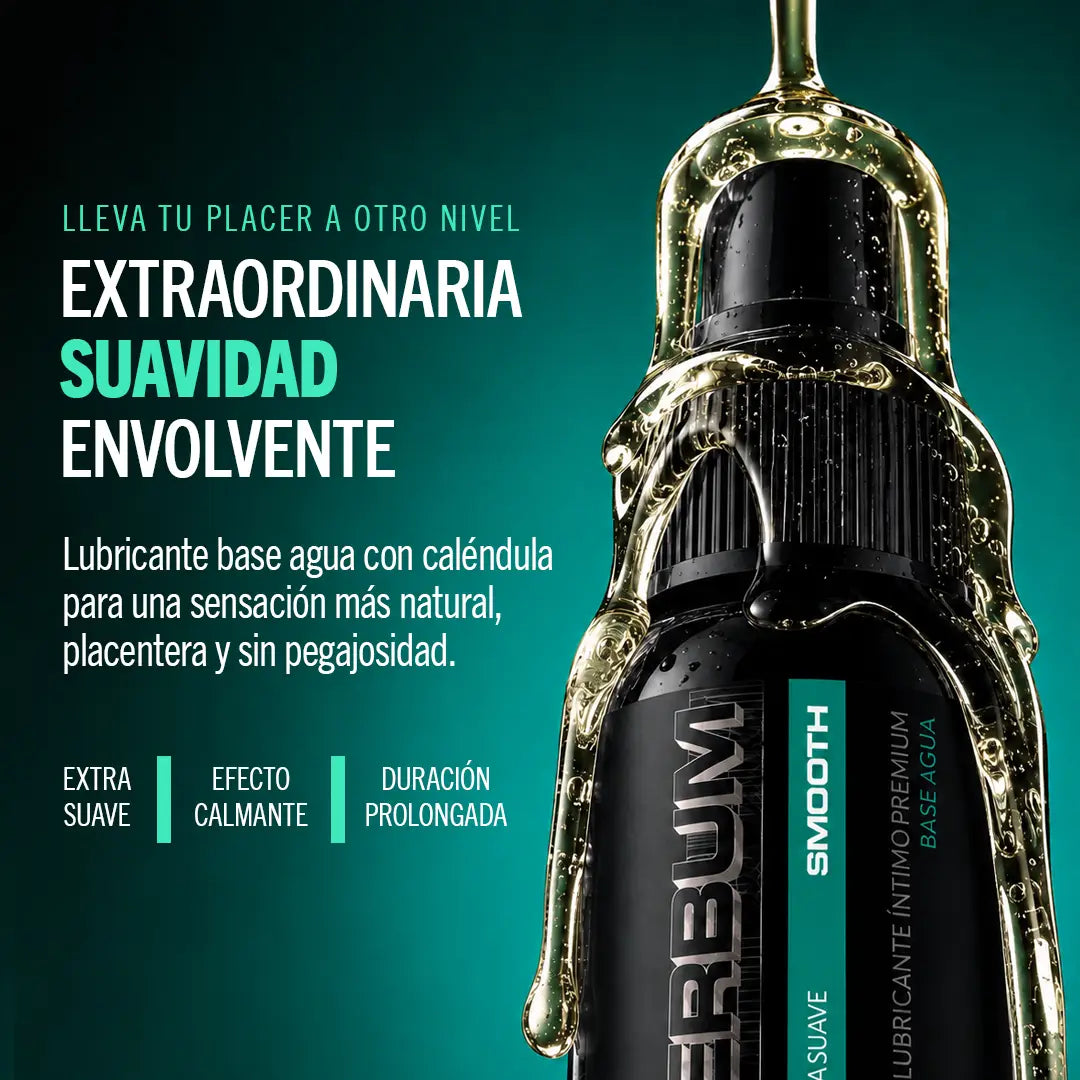 Powerbum Smooth Lubricante Base Agua Extra Suave con Caléndula