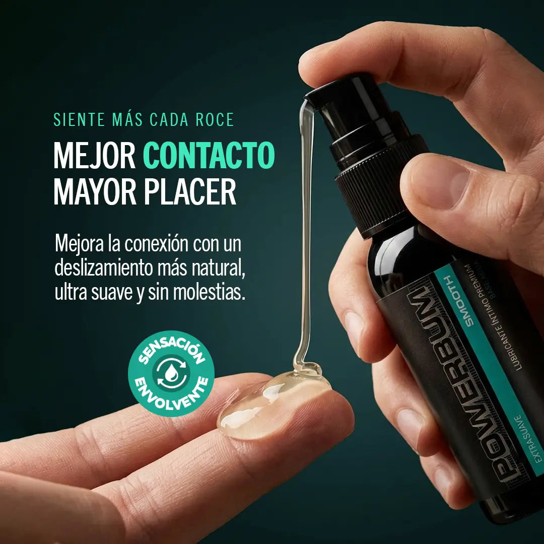 Powerbum Smooth Lubricante Base Agua Extra Suave con Caléndula