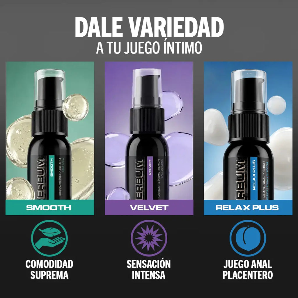 Kit de Lubricantes Powerbum Variedad 3-Pack