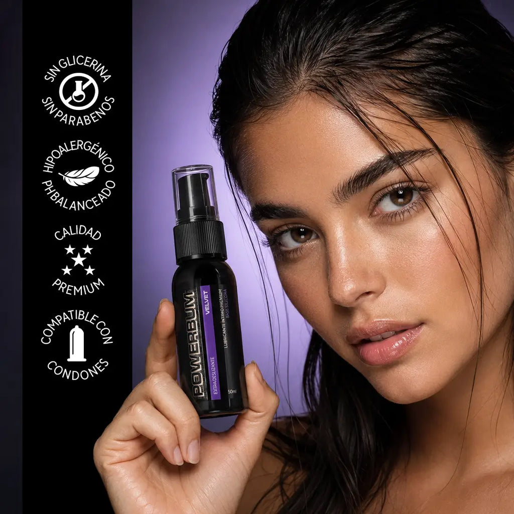 Powerbum Velvet Lubricante Base Silicón Extra Deslizante